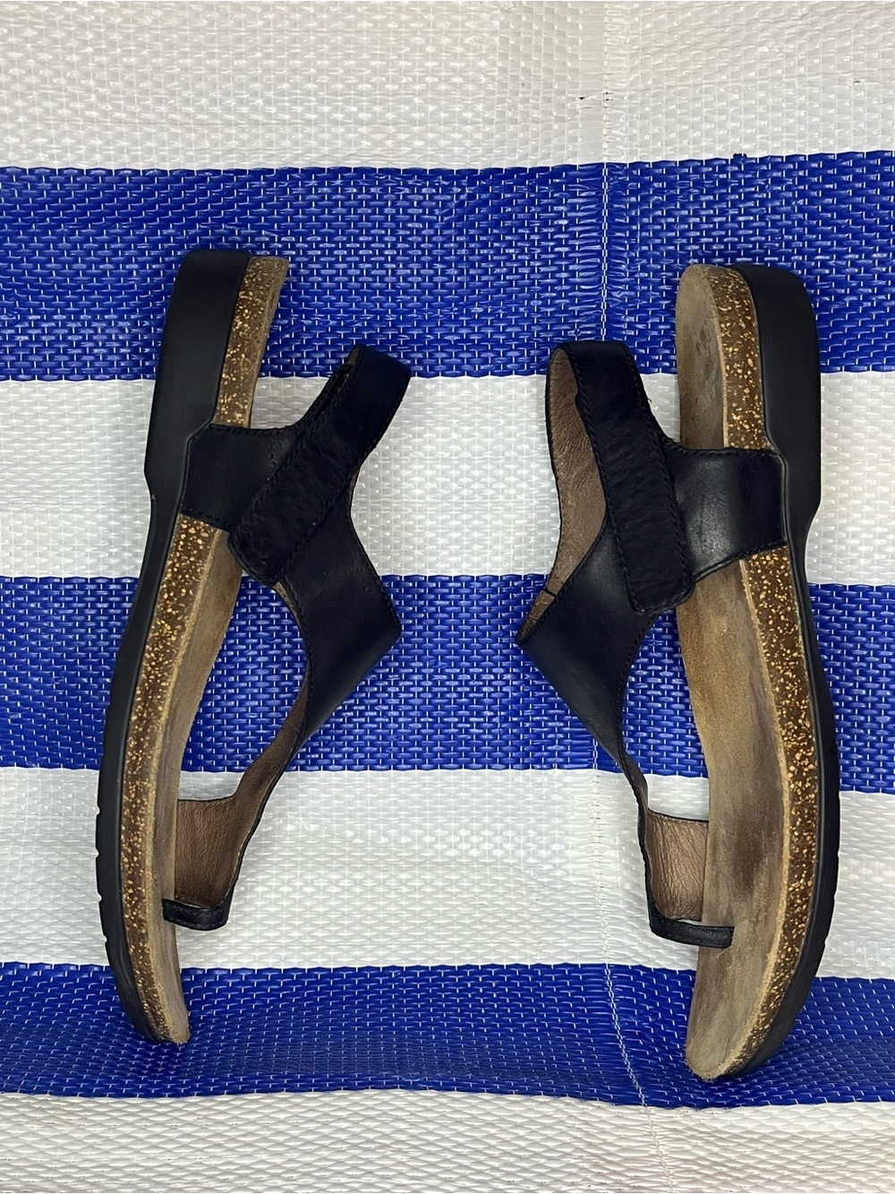 Dansko Reece women's thong sandals black waxy burnished leather Size 11.5 EU 42 - Picture 4 of 12